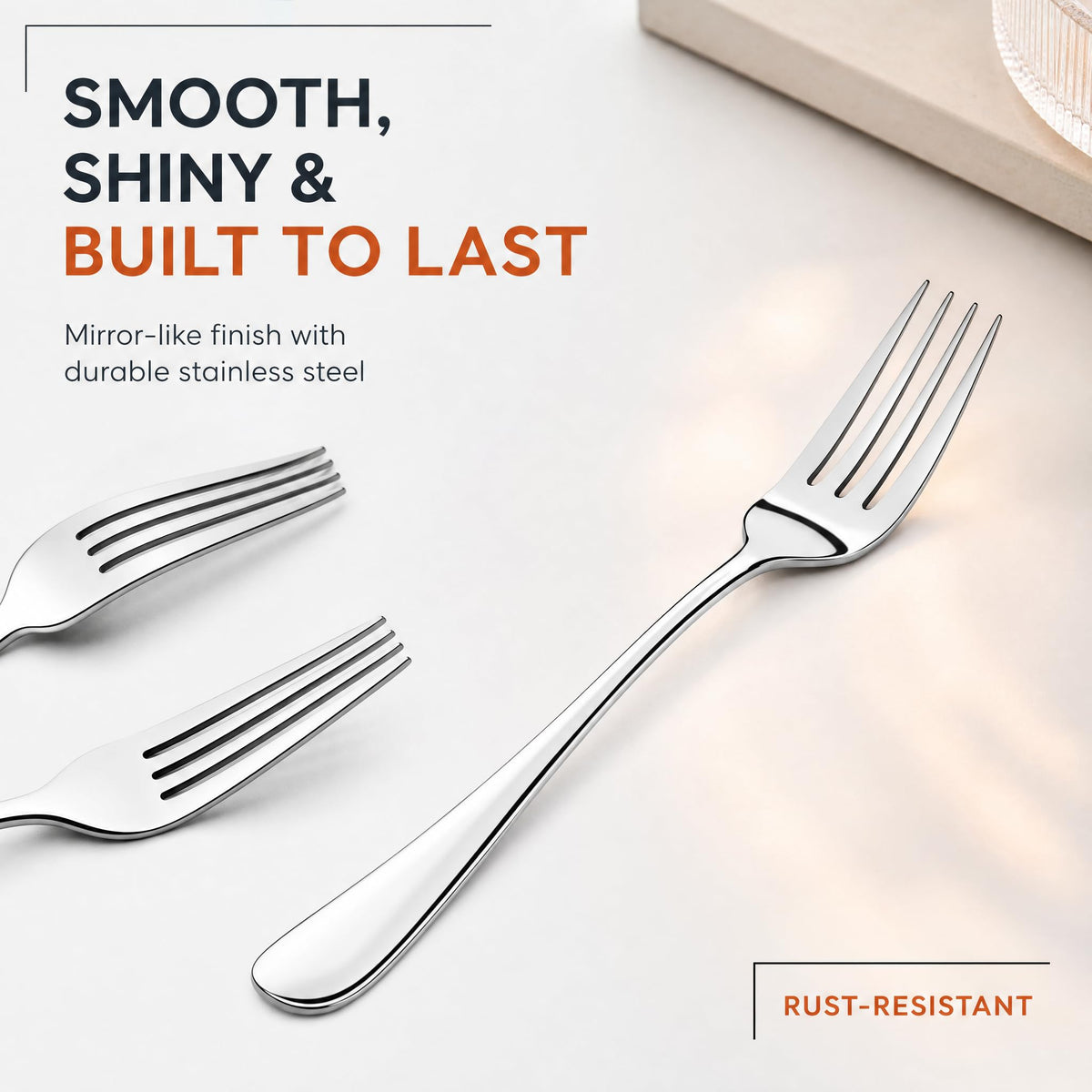 NICE KITCHEN 16 Pieces Dinner Forks Set,8" Fork,Stainless Steel Dinner Fork