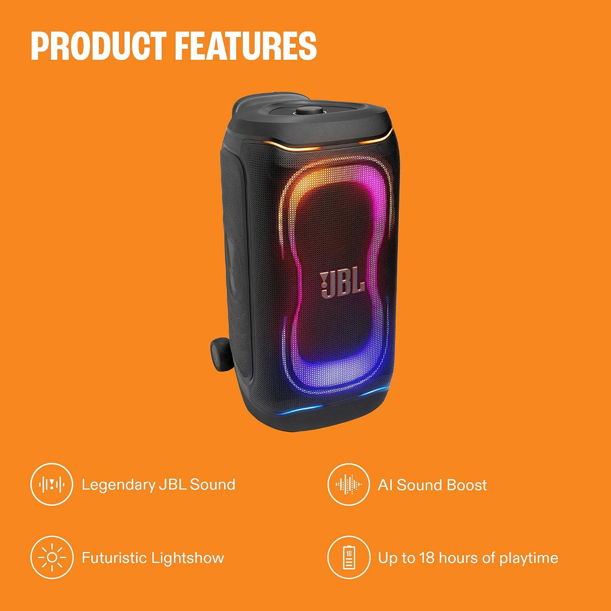 JBL PartyBox 330 - Portable Party Speaker - Black