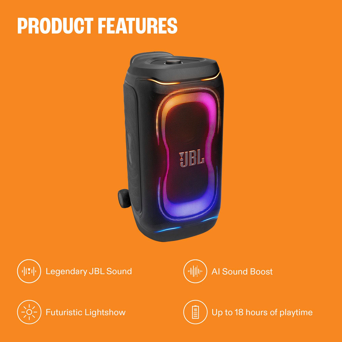 JBL PartyBox 330 - Portable Party Speaker - Black