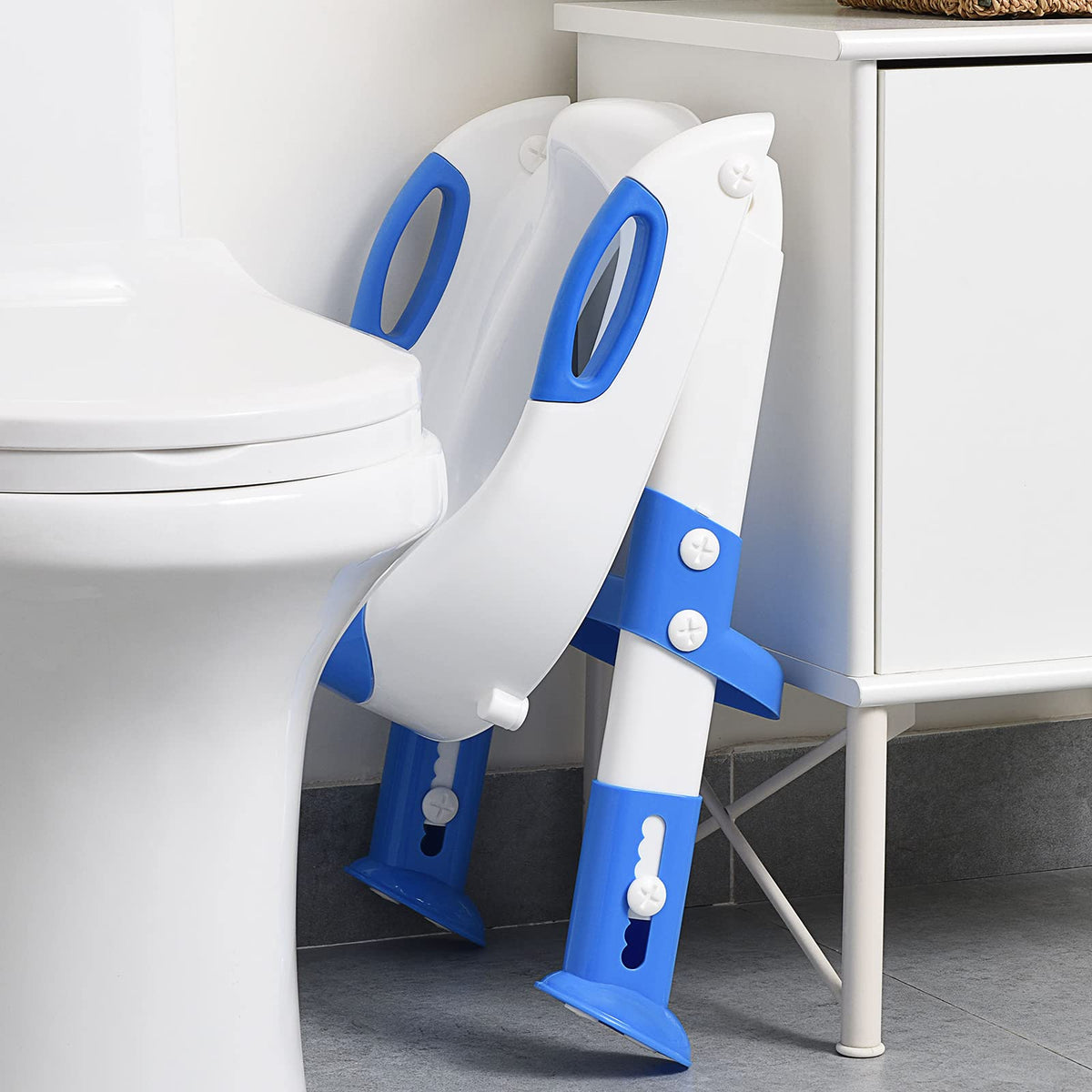 Potty Training Toilet for Toddlers, 2-in-1 Potty Training seat, Anti-Slip (Chocolate, Bear)