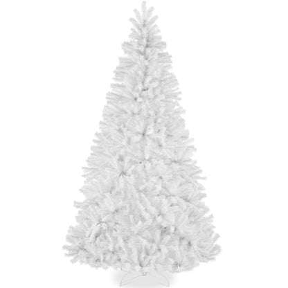 Best Choice Products Artificial Christmas Tree, 6ft Premium Unlit Realistic Spruce Holiday Décor w/Dense Branches, Easy Assembly, Metal Base - Green Spruce
