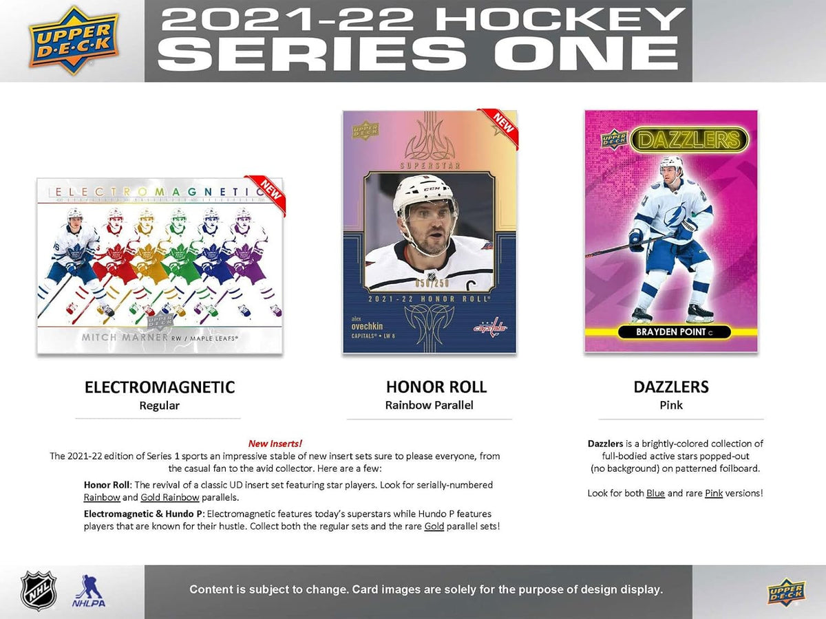 2021 2022 Upper Deck Hockey Series 1 Factory Sealed Unopened Blaster Box of Packs Possible Young Guns Rookies and Jerseys
