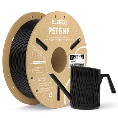 ELEGOO Rapid PETG 3D Printer Filament 1.75mm Black 1KG
