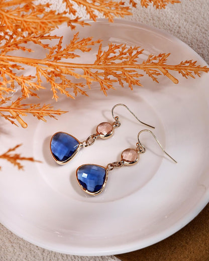 Handmade Dangle Drop Birthstone Earrings 14K Gold - Plated Hypoallergenic Lightweight & Comfortable Elegant Gemstone Earrings for Women