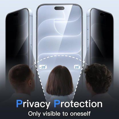 JETech Privacy Screen Protector for iPhone 16 Pro Max, 2-Pack