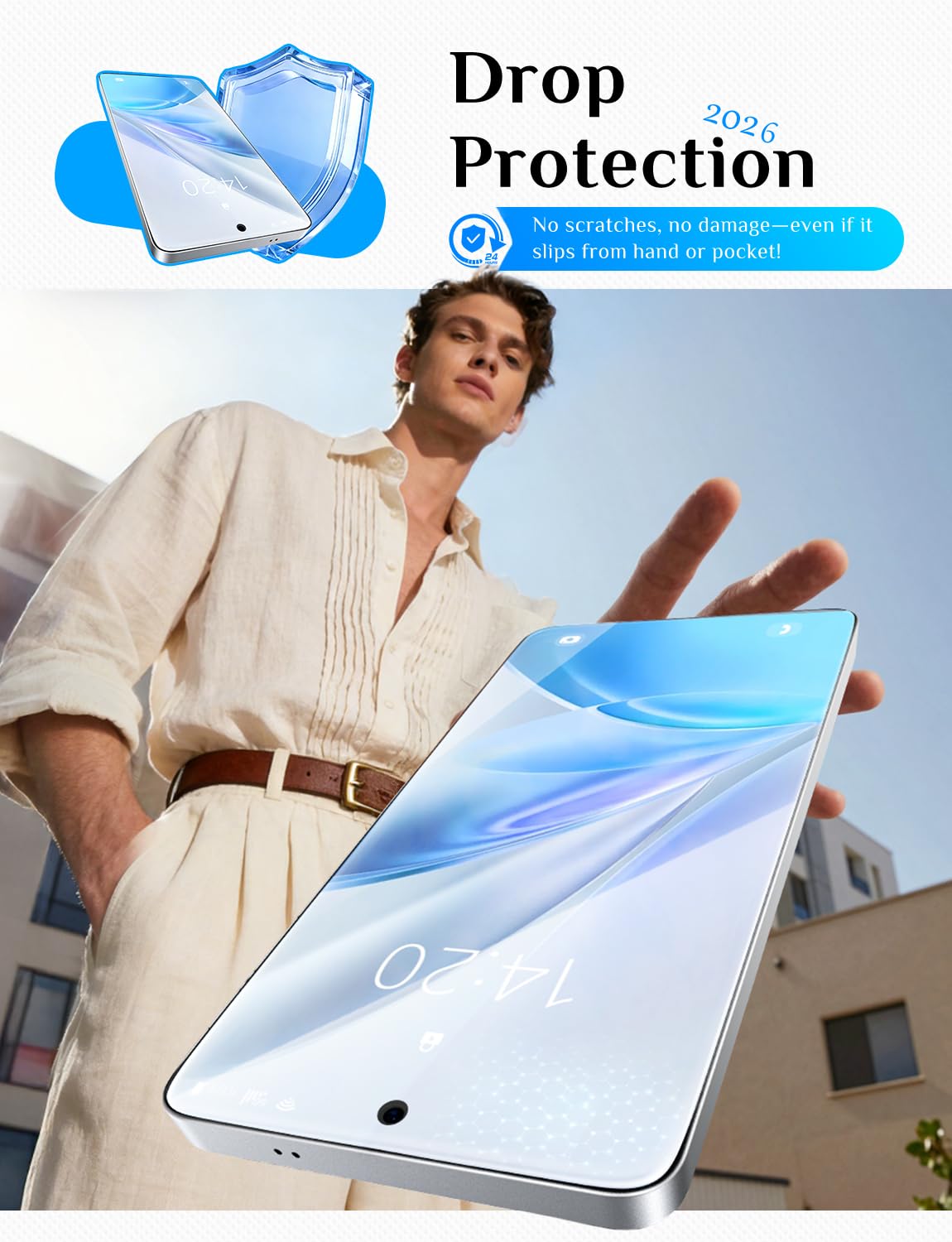 MAGIC JOHN for iPhone 18 Pro Max Screen Protector Easy Installation