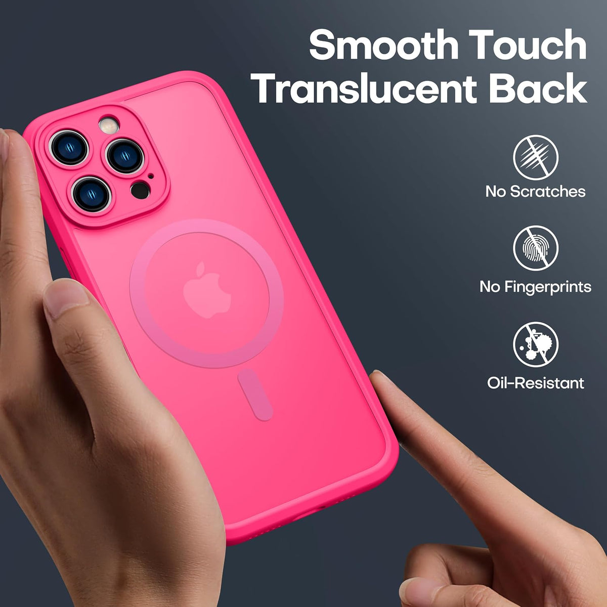 ImpactStrong Magnetic Guard Designed for iPhone 17 Air Case [Camera Protection] [Military Grade Drop Tested] [Compatible with MagSafe] Slim Translucent Matte Phone Case (6.6") - Navy Blue