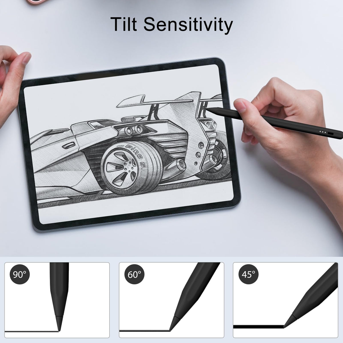 DIGIROOT iPad Pencil for 2018-2026, Plam Rejection Stylus Pen for iPad