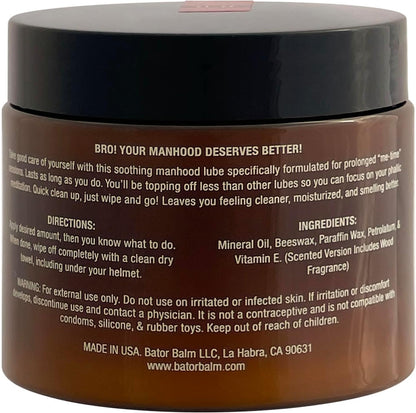 (Regular) Premium Oil-Based Personal Lubricant for Men - Long Lasting, No Drying Out, Easy Clean Up, Moisturizing 6oz
