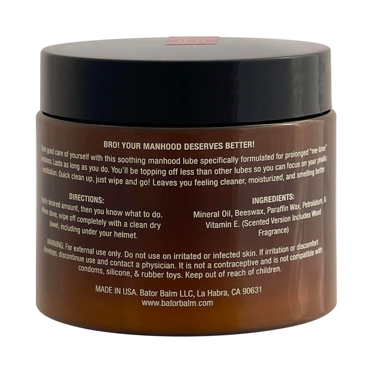 (Regular) Premium Oil-Based Personal Lubricant for Men - Long Lasting, No Drying Out, Easy Clean Up, Moisturizing 6oz
