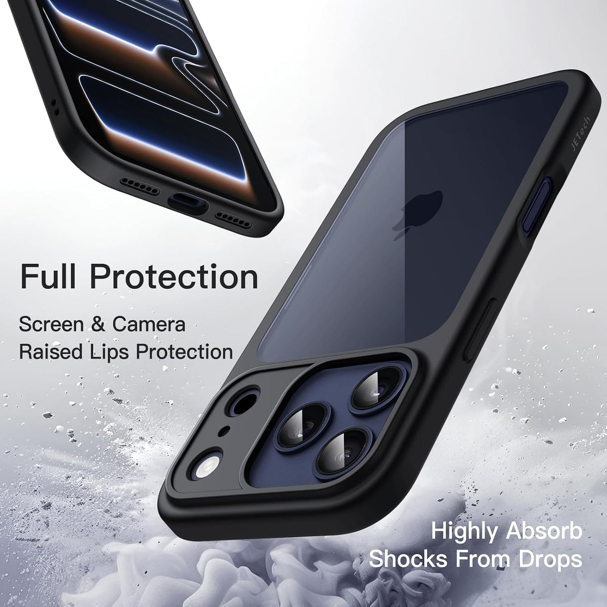JETech Case for iPhone 17, Anti-Yellowing, Clear