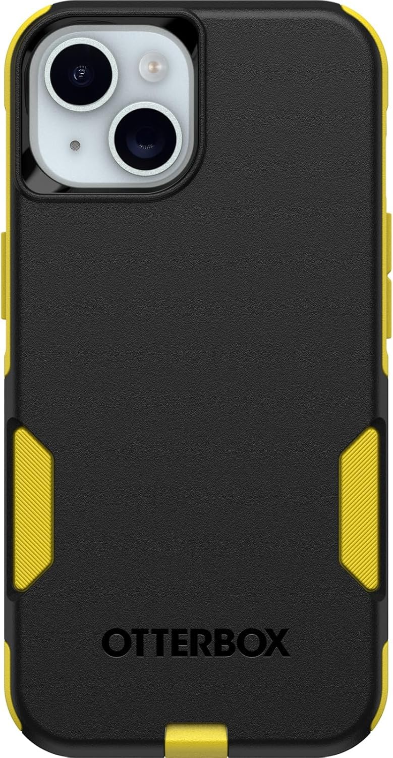 OtterBox iPhone 17e, 16e, 15, 14, & 13 Commuter Series Case - Black, Slim & Tough, Pocket-Friendly, with Port Protection - Thin & Protective iPhone Case, Dual-Layer, Impact Absorbing iPhone Case