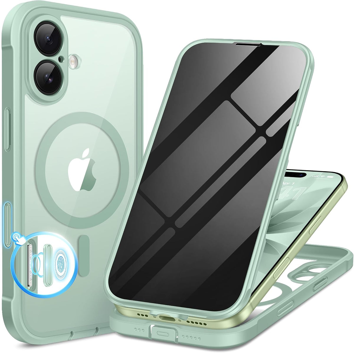 BERFY for iPhone 16 Pro Max Case, Fit for MagSafe
