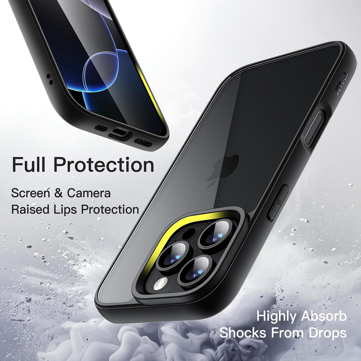 JETech Case for iPhone 16, Anti-Yellowing, Clear