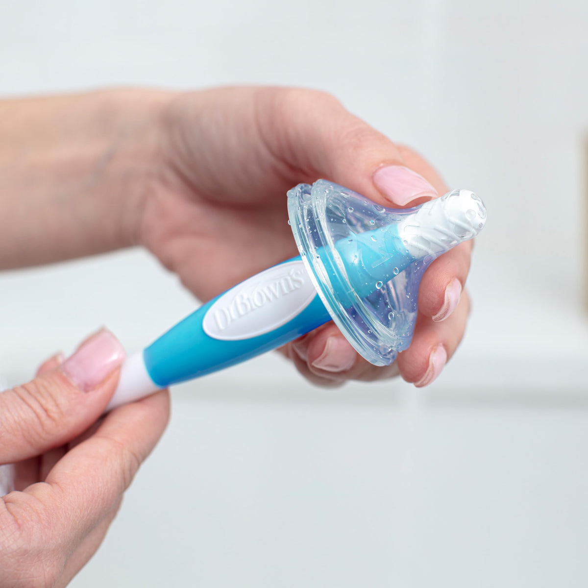 Dr. Brown's Soft Touch Baby Bottle Cleaning Brush, Gray, 1-Pack
