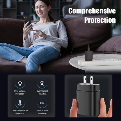 Type C Charger Fast Charging,4Pack 25W Super USB C Fast Charger Block