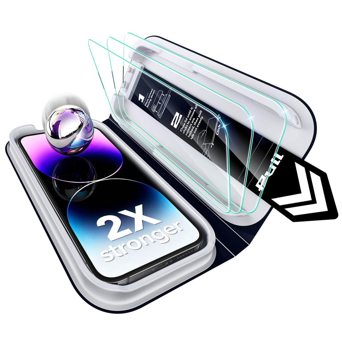 ESR 3 Pack for iPhone 17 Pro Max Screen Protector, Classic Clear