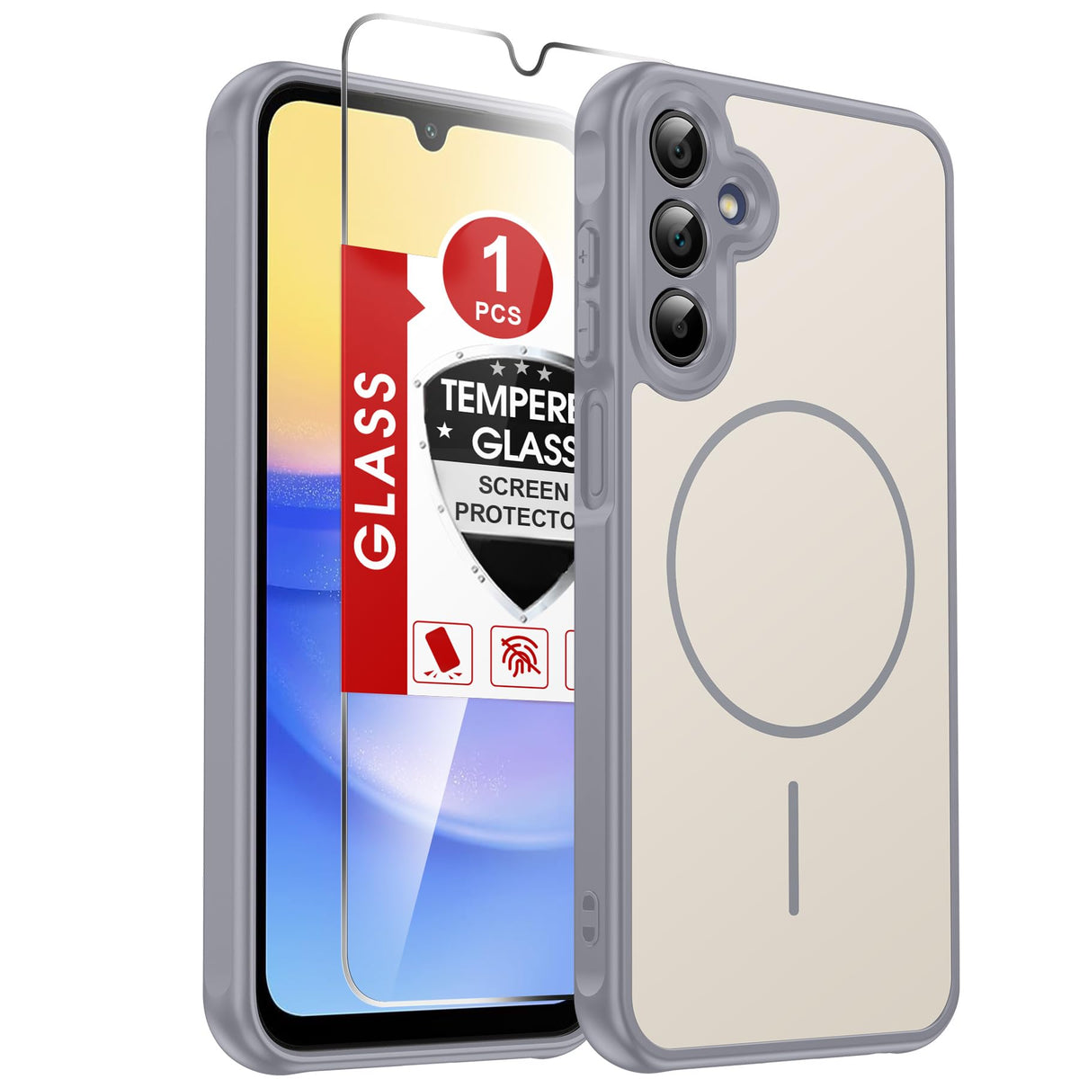 LeYi for Pixel-8A Phone Case: MagSafe Fit & Screen Protector Crystal Clear
