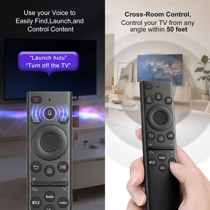 Replacement for Samsung TV Remote, for All 2018-2024 Samsung Remote Control for Smart TV with Voice Control. No Solarcell. 2-Year Warranty.