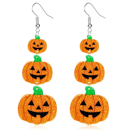 Hocus Pocus Earrings for Women Spooky Witch Halloween Pumpkin Earrings Halloween Accessories Witch Jewelry
