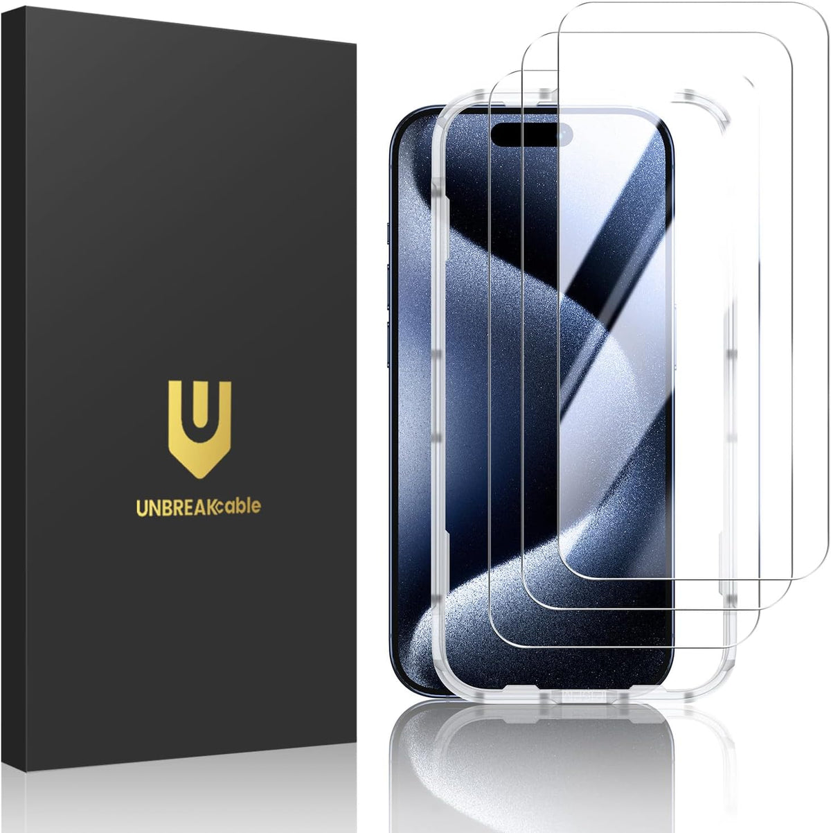 UNBREAKcable 3-Pack Screen Protector for iPhone SE 2022/SE 2020, iPhone 8/7