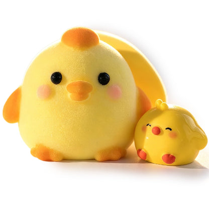 2-Pack Handmade Duck Chick Squishy Toys, Cute Stress Relief Squeeze Toys