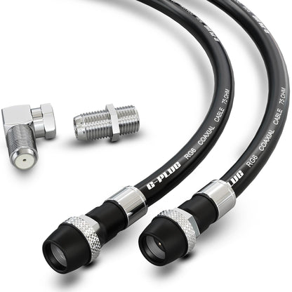 G-PLUG 200FT RG6 Coaxial Cable Extender - Coax Cable Cord, Triple Shielded