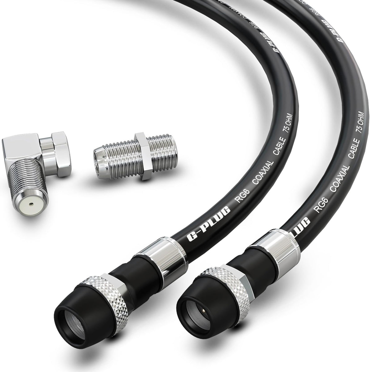G-PLUG 200FT RG6 Coaxial Cable Extender - Coax Cable Cord, Triple Shielded