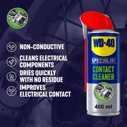 WD-40 Specialist Electrical Contact Cleaner Spray, Residue-Free - 400ml