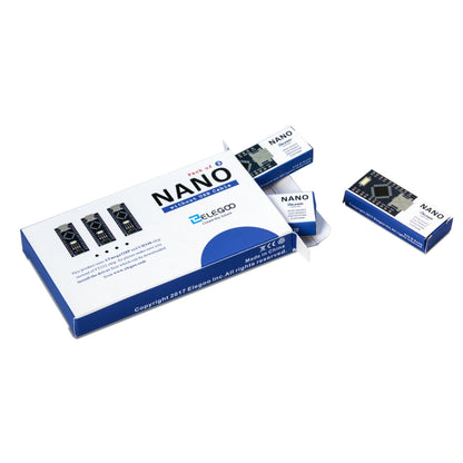 ELEGOO Presoldered Nano Board USB-C with Cable Compatible with Arduino 3PC