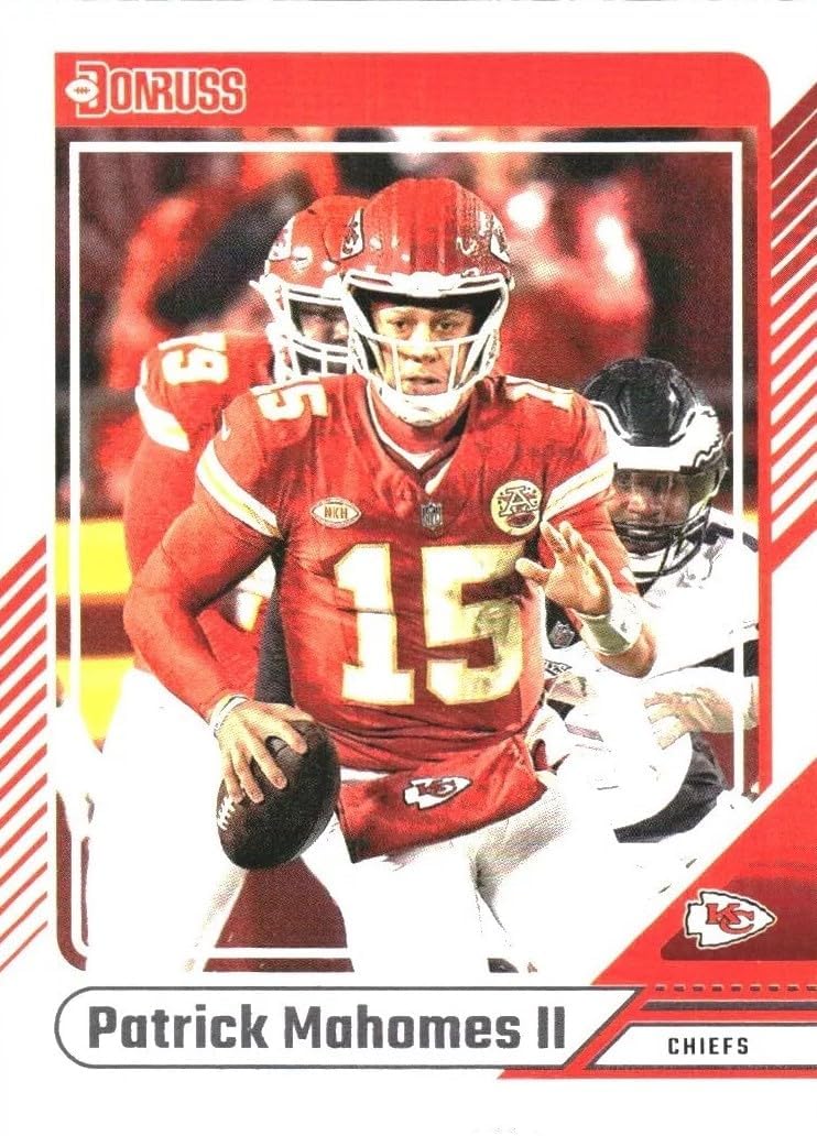 Kansas City Chiefs 2024 Donruss Factory Sealed Team Set Featuring Patrick Mahomes, Travis Kelce and Chris Jones with Xavier Worthy Rated Rookie Card Plus