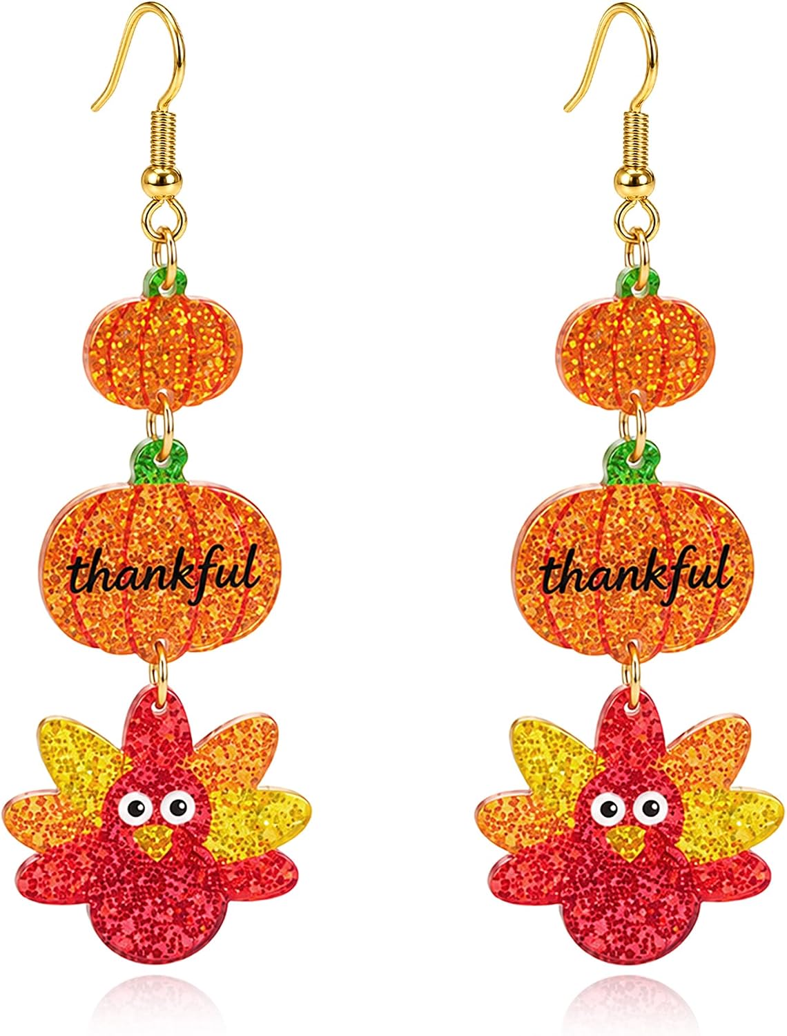 Halloween 3D Skeleton Skull Earrings BOO Ghost Earrings for Women