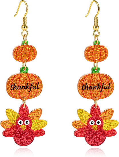 Halloween 3D Skeleton Skull Earrings BOO Ghost Earrings for Women