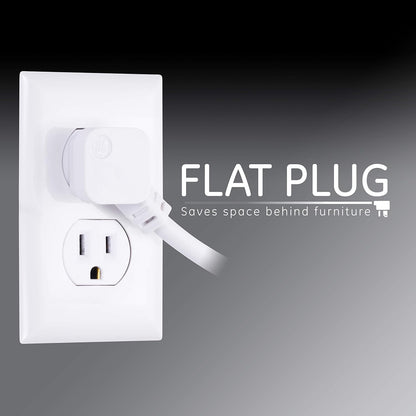 GE Surge Protector Power Strip, 2 Pack, 6 Ft Extension Cord