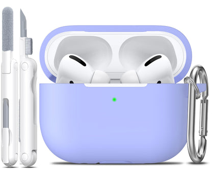 R-fun for AirPods 2nd/1st Case Silicone Cover, Banana Violet