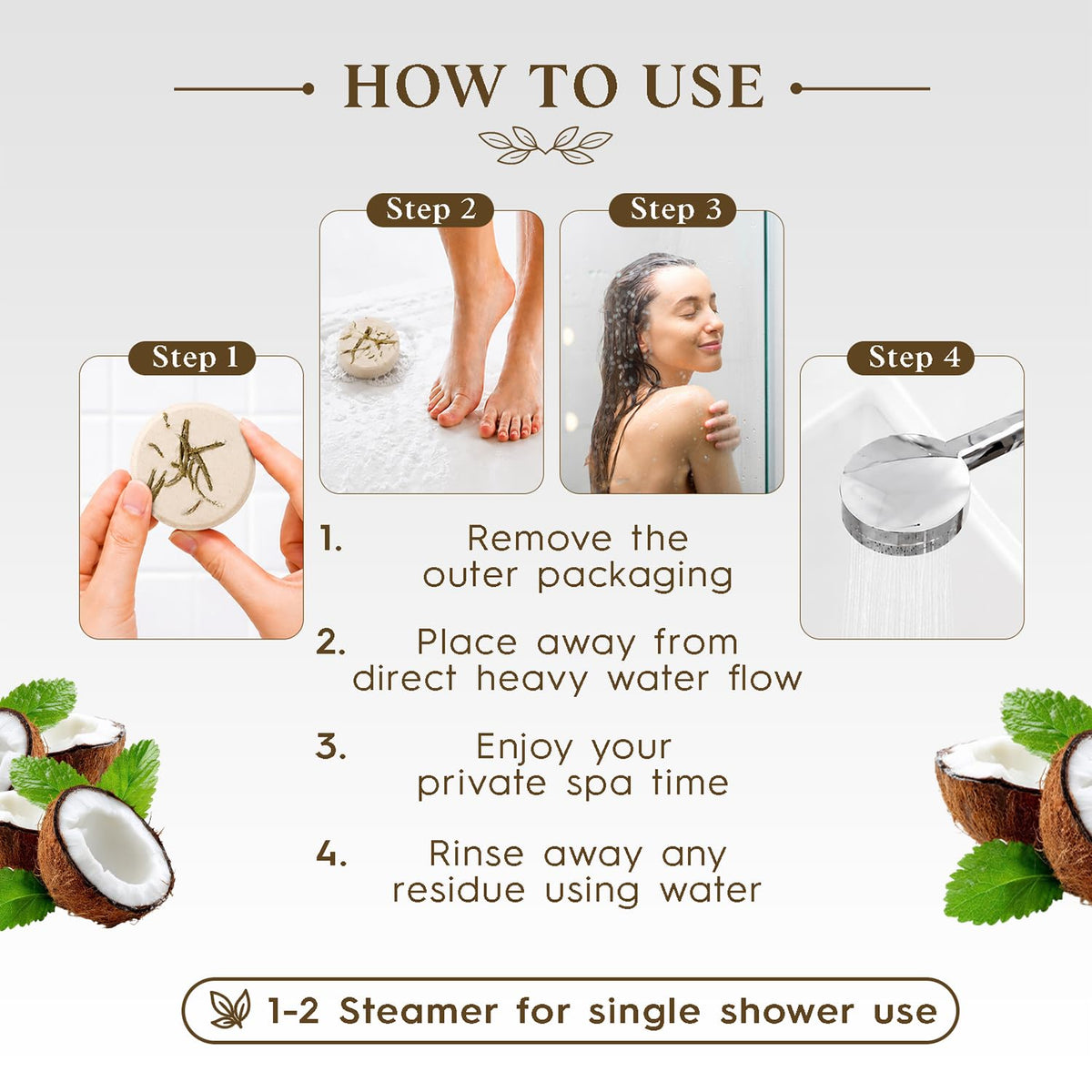 SWCANDY Sandalwood Shower Steamers 8 Pack, Home Spa Self Care