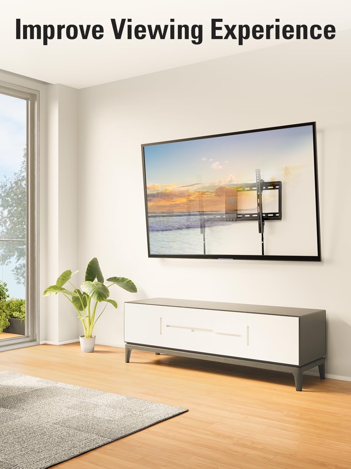 Mounting Dream TV Wall Mount for 42-86 Inch TVs, Tilting TV Mount Bracket