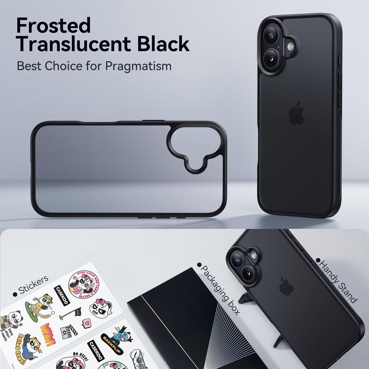 CASEKOO for iPhone Air Case, Crystal Clear, Patented Anti-Yellowing, Slim