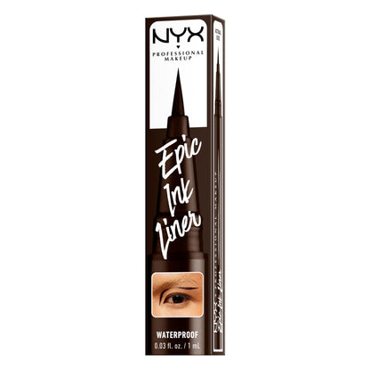 NYX PROFESSIONAL MAKEUP Epic Ink Eyeliner with Up To 24HR Wear, Black