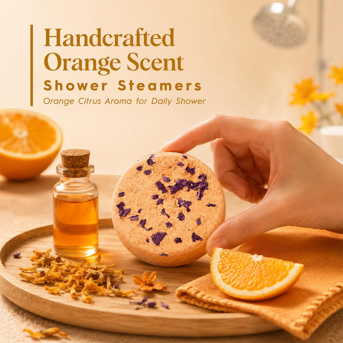 SWCANDY Sandalwood Shower Steamers 8 Pack, Home Spa Self Care