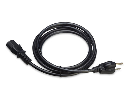 Amazon Basics Replacement Power Cord for Computer, Monitor, TV, Printer, PC, 3 Prong, 18 AWG, 125 Volts, 10 Feet, Black