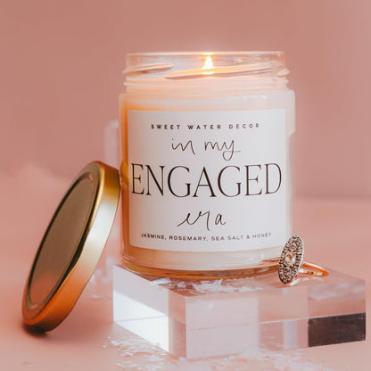 Sweet Water Decor Forever and Always Wedding Soy Wax Candle, 9oz Clear Jar