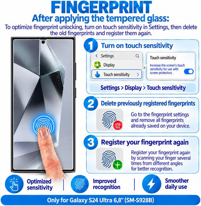 NEW'C for Samsung Galaxy S23 6.1" (SM-S911),Screen Protector Tempered Glass