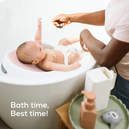 Angelcare Baby Bath Support, Pink, Birth to 6 Months, Made in Canada
