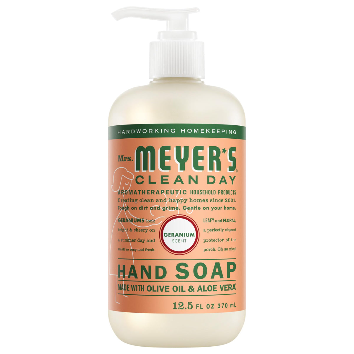 MRS. MEYER'S CLEAN DAY Liquid Hand Soap, Lemon Verbena, 12.5 fl oz, 3 Pack
