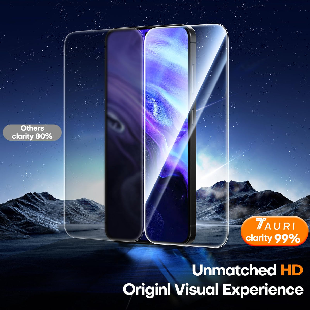 TAURI 2 Pack for Samsung Galaxy Z Fold 8 Ultra Privacy Screen Protector