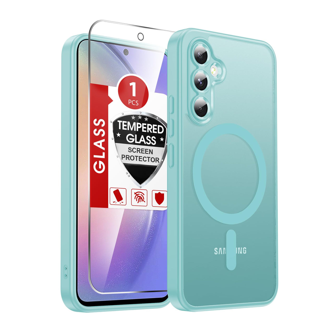 LeYi for Pixel-8A Phone Case: MagSafe Fit & Screen Protector Crystal Clear