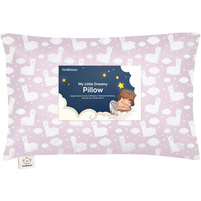 Toddler Pillow with Pillowcase 13x18 My Little Dreamy Pillow(Jolly Rainbow)