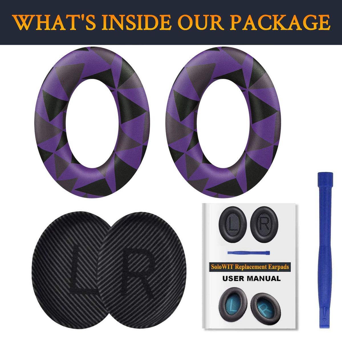 Earpads for Bose QC35 & QC35 ii - Black