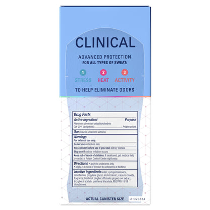 Secret Clinical Antiperspirant Deodorant, Completely Clean 2.6 oz Pack of 2